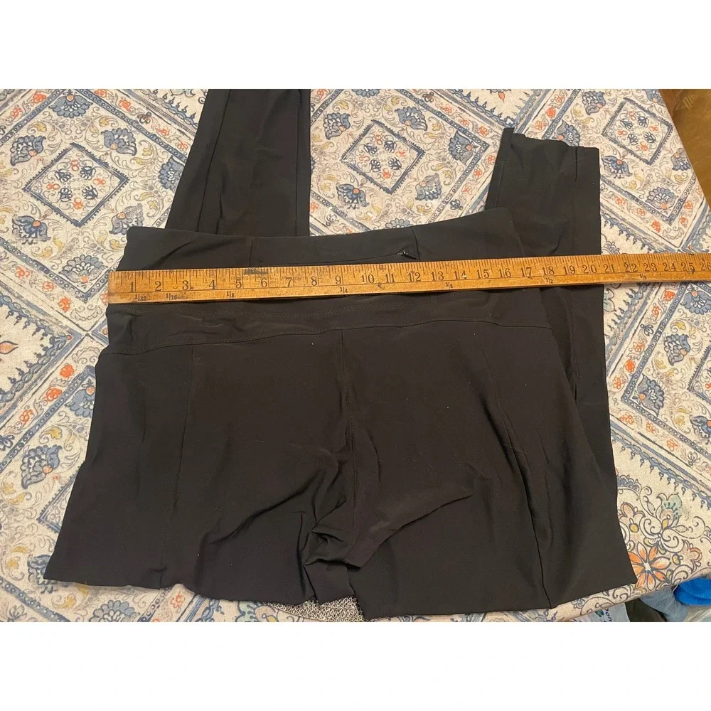 Athleta Headlands Hybrid Trekker Pants Womens Large Black Hiking Commuter Zip